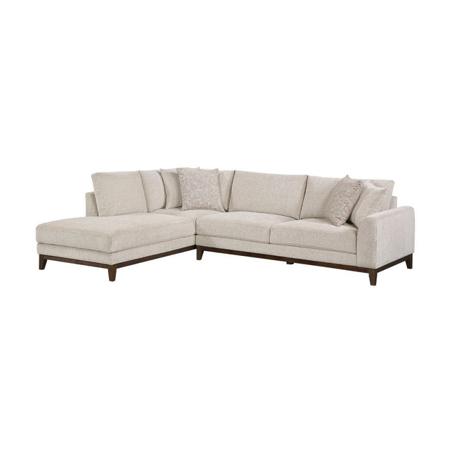 Taupe Chenille 2 - Piece Sectional with Left Chaise - 🟢 Living Room Furniture available at Alpine Outlets in Denver