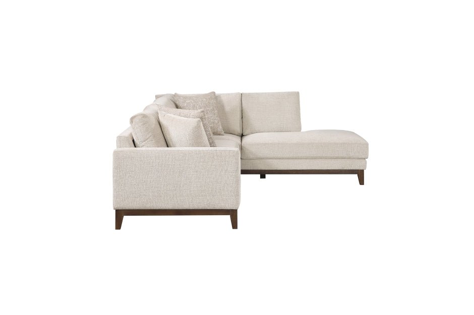 Taupe Chenille 2-Piece Sectional with Left-Facing Chaise - 🟢 Living Room Furniture available at Alpine Outlets in Denver
