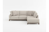 Taupe Chenille 2-Piece Sectional with Left-Facing Chaise - 🟢 Living Room Furniture available at Alpine Outlets in Denver