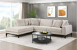 Taupe Chenille 2-Piece Sectional with Left-Facing Chaise - 🟢 Living Room Furniture available at Alpine Outlets in Denver