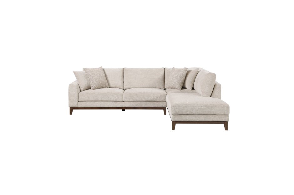 Taupe Chenille 2-Piece Sectional with Left-Facing Chaise - 🟢 Living Room Furniture available at Alpine Outlets in Denver