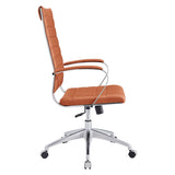 Terracotta Highback Office Chair – Chrome Frame - Workspace - Alpine Outlets