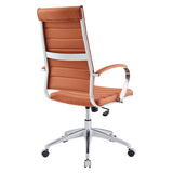 Terracotta Highback Office Chair – Chrome Frame - Workspace - Alpine Outlets