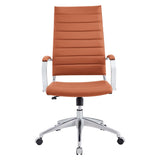 Terracotta Highback Office Chair – Chrome Frame - Workspace - Alpine Outlets