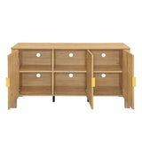 Thayer Natural Wood Top Buffet Sideboard - Sideboards available at Alpine Outlets in Denver