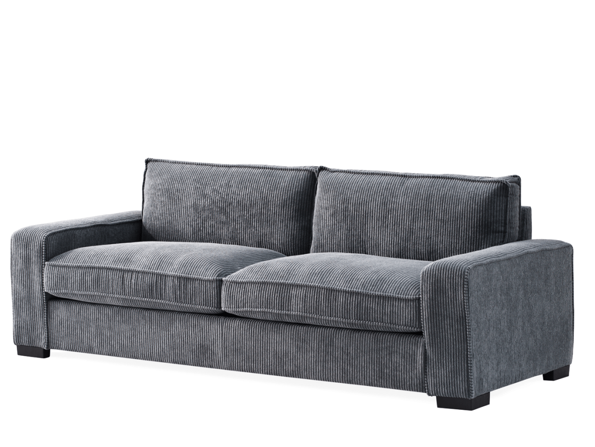 The Haven Luxe Modern Corduroy Sofa – Spacious 3 - Seater Couch - available at Alpine Outlets in Denver