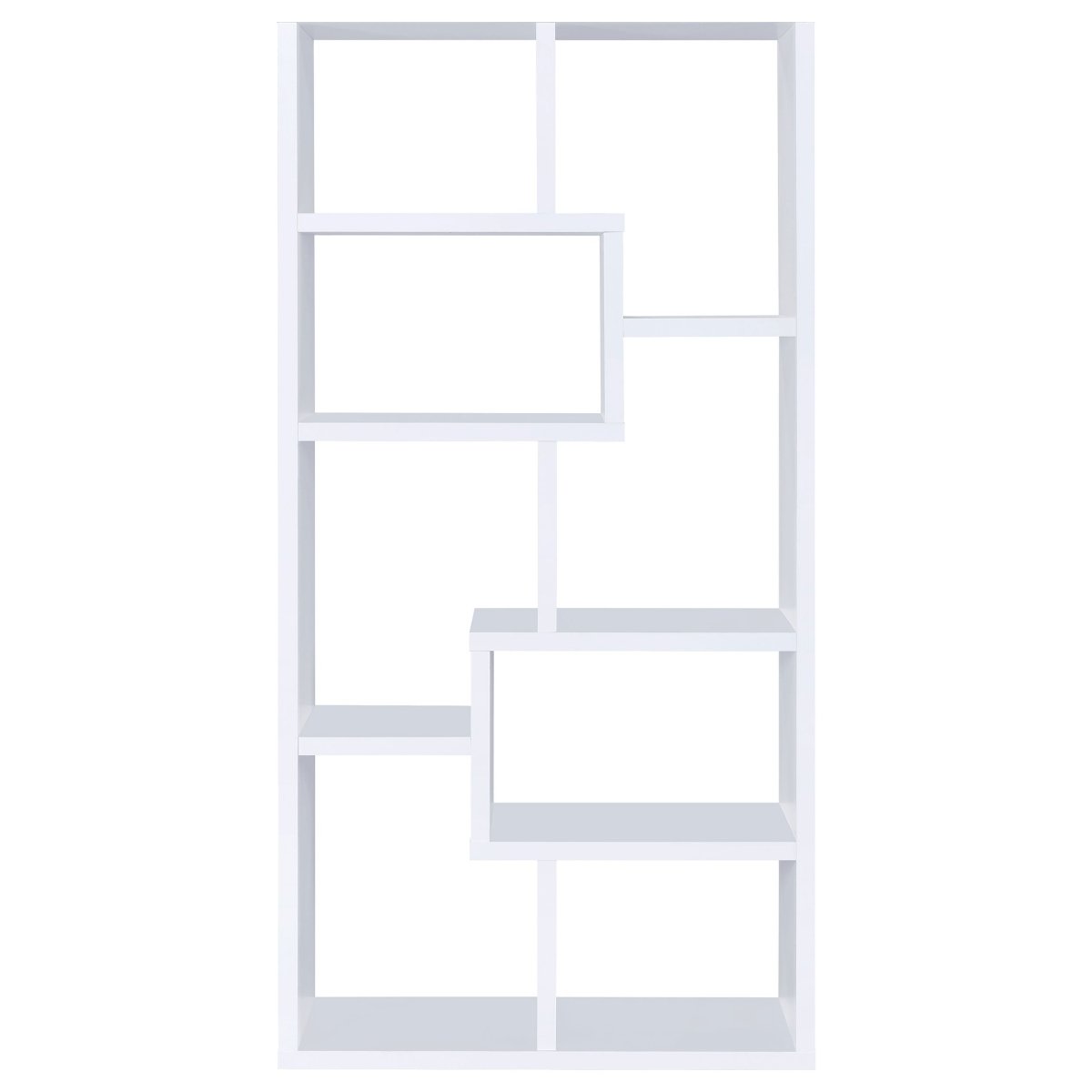 Theo 71" 7-Shelf Bookshelf - Living Room Furniture - Alpine Outlets
