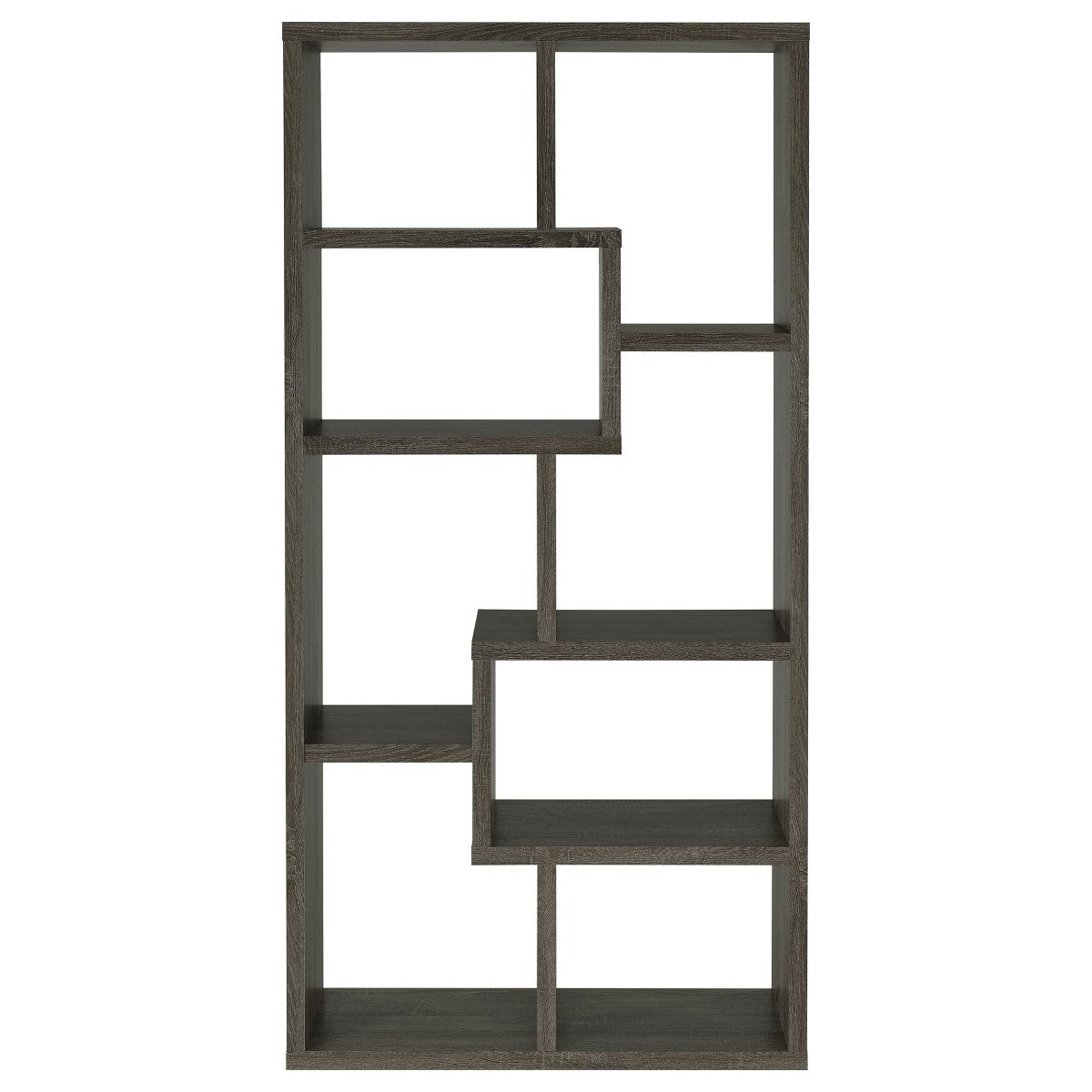 Theo 71" 7-Shelf Bookshelf - Living Room Furniture - Alpine Outlets