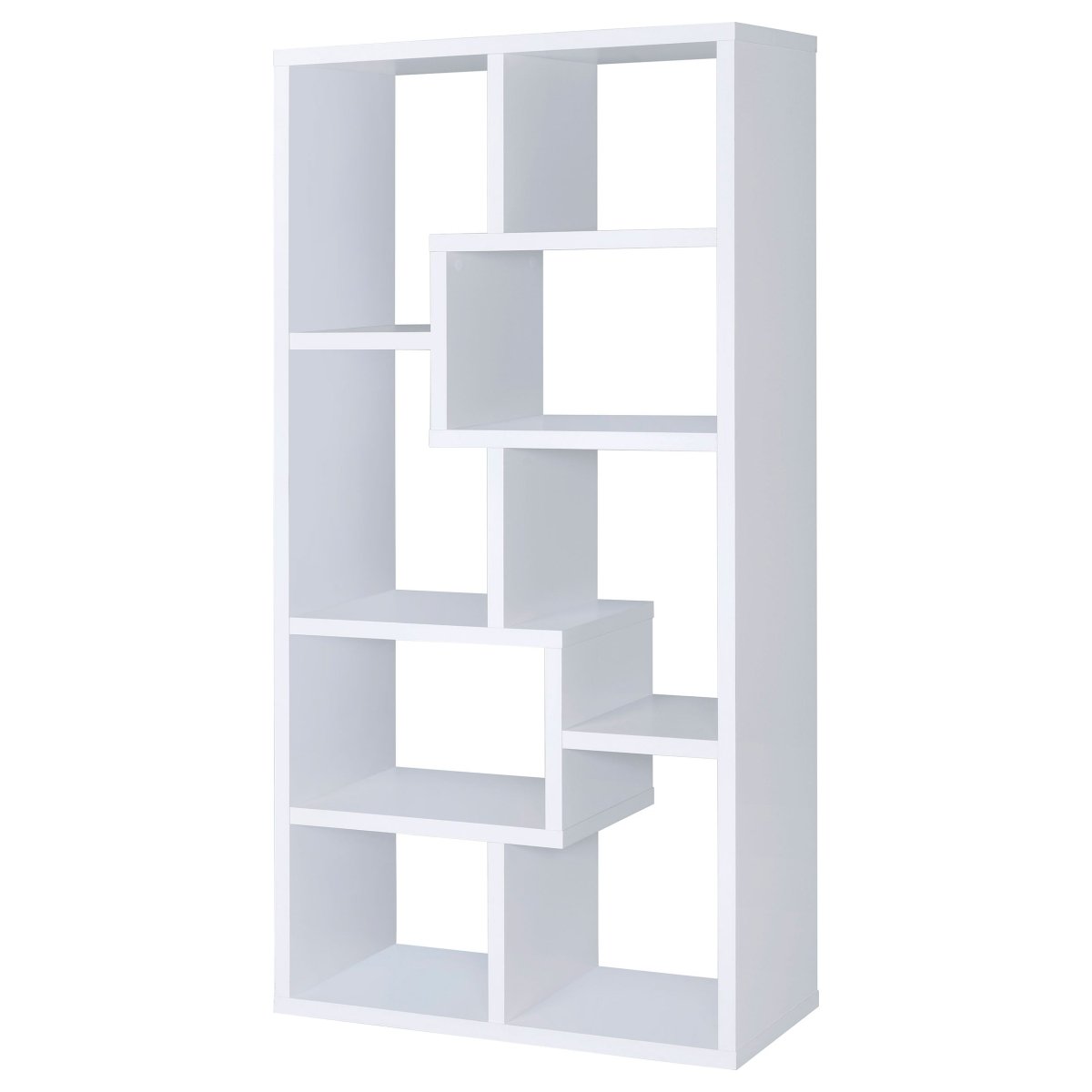 Theo 71" 7-Shelf Bookshelf - Living Room Furniture - Alpine Outlets