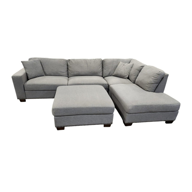 Thomasville Artesia Fabric Sectional with Ottoman - available at Alpine Outlets in Denver