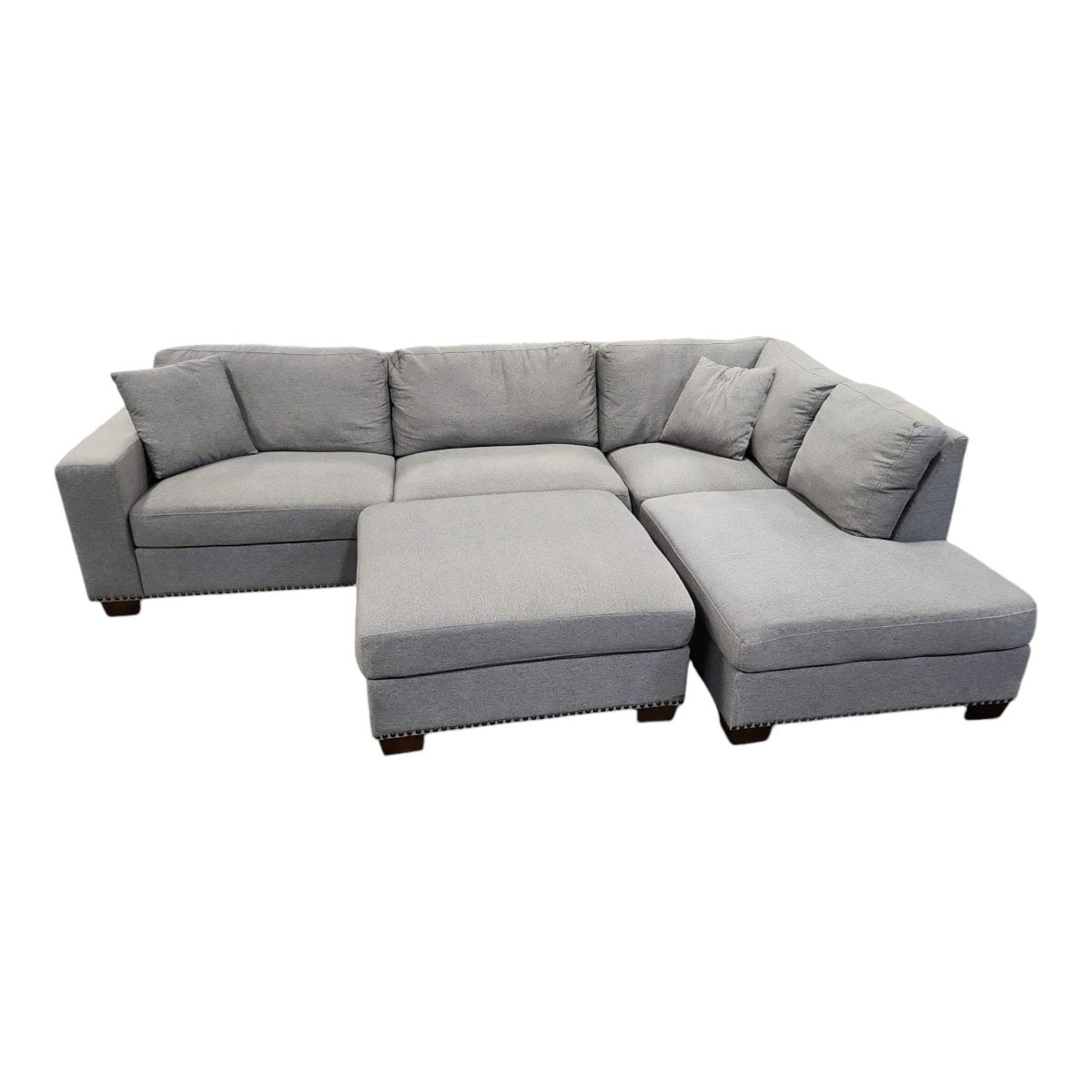 Thomasville Artesia Fabric Sectional with Ottoman - available at Alpine Outlets in Denver