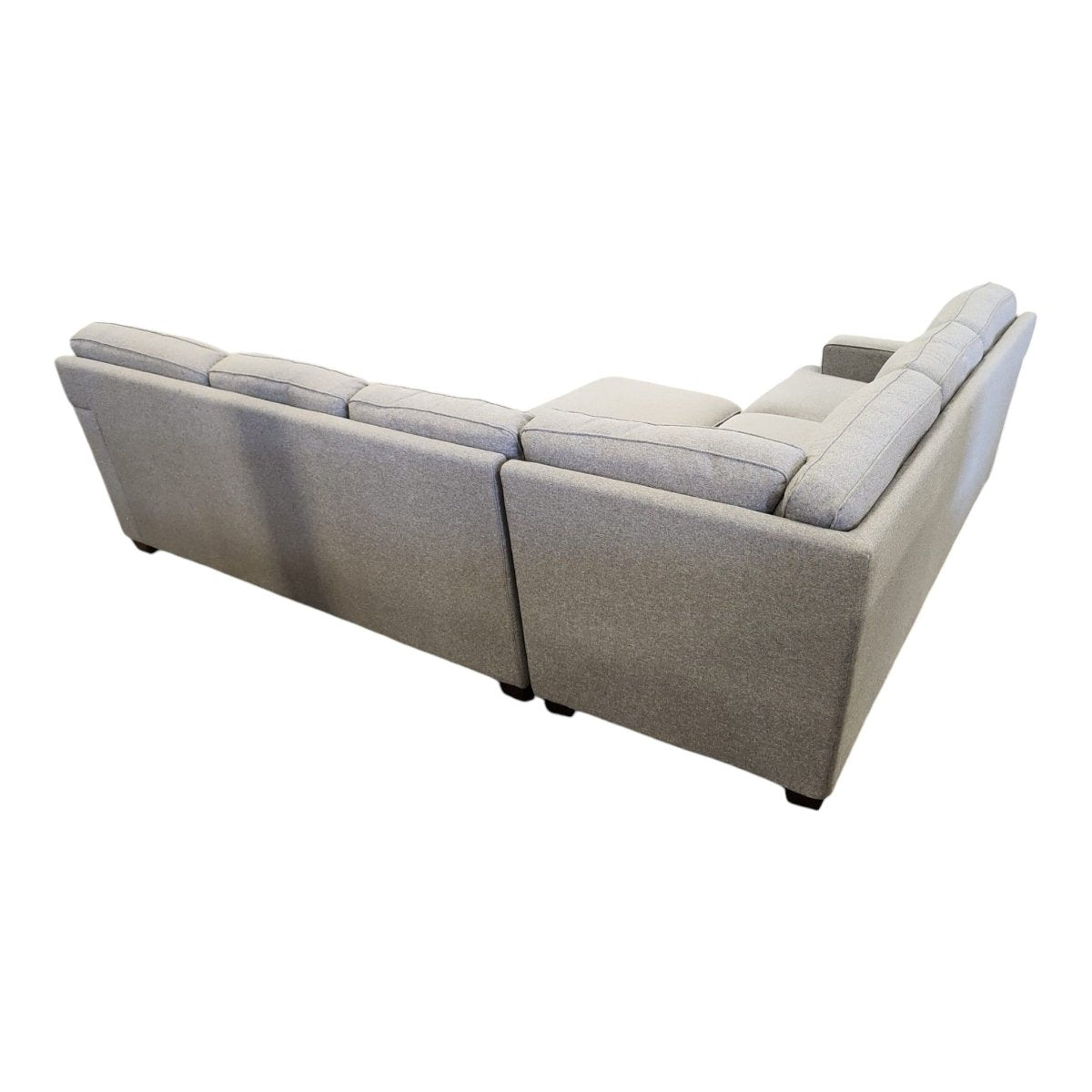 Thomasville Emilee Fabric Sectional with Storage Ottoman - Like New - (ID L4721) - available at Alpine Outlets in Denver