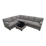 Thomasville Emilee Fabric Sectional with Storage Ottoman - Used - (ID U5839) - available at Alpine Outlets in Denver