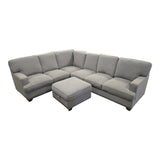 Thomasville Emilee Fabric Sectional with Storage Ottoman - Like New - (ID L2947) - available at Alpine Outlets in Denver