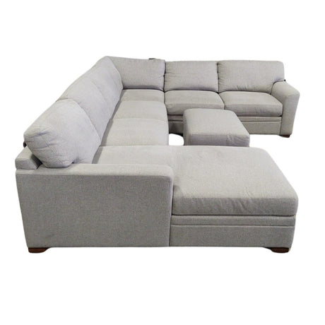 Thomasville Langdon Fabric Sectional with Chaise and Storage Ottoman - available at Alpine Outlets in Denver