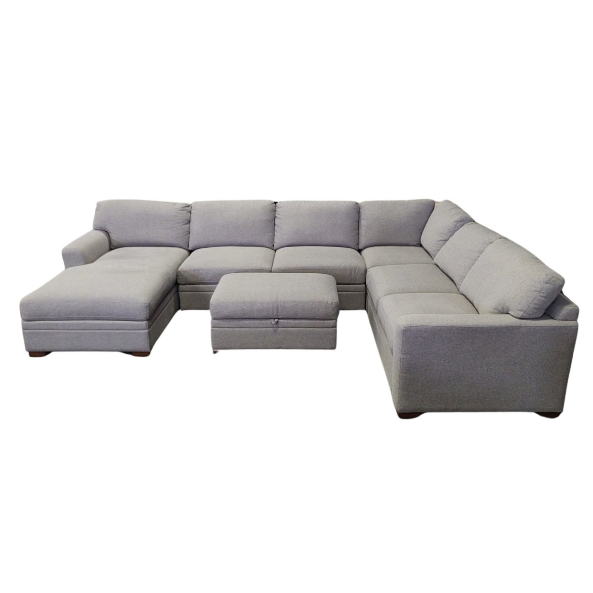 Thomasville Langdon Fabric Sectional with Chaise and Storage Ottoman - available at Alpine Outlets in Denver