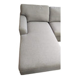 Thomasville Langdon Fabric Sectional with Chaise & Storage Ottoman - Gray - Furniture available at Alpine Outlets in Denver