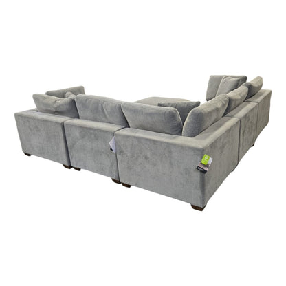 Thomasville Lowell 6 - Piece Fabric Modular Sectional - Used Like New - (ID U5723) - Alpine Outlets