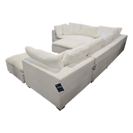 Thomasville Lowell 8 - Piece Modular Sectional (White) (ID N023456) - Furniture available at Alpine Outlets in Denver