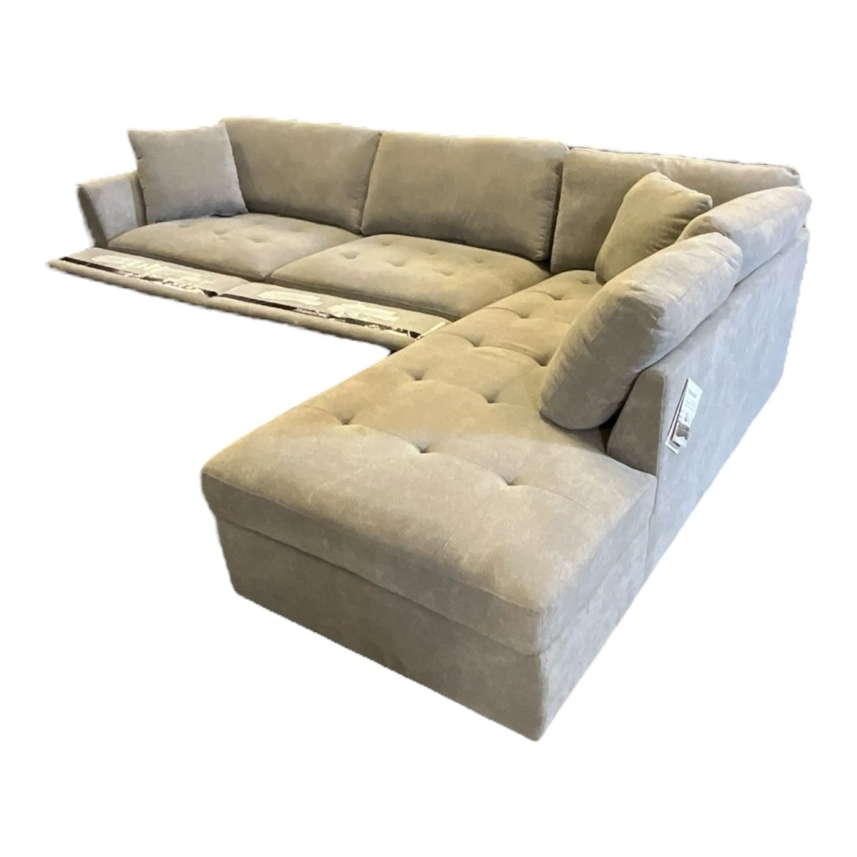 Thomasville Miles Fabric Sectional with Power Footrest - available at Alpine Outlets in Denver