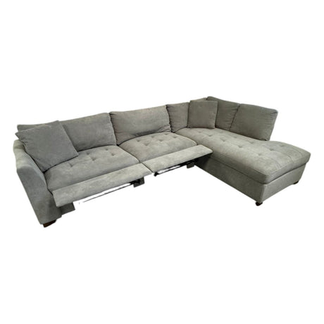 Thomasville Miles Fabric Sectional with Power Footrest (ID U982734) - Living Room Furniture available at Alpine Outlets in Denver