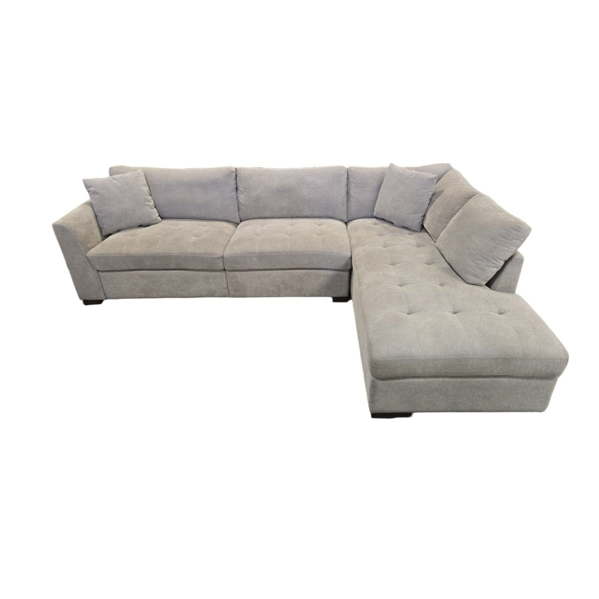 Thomasville Miles Fabric Sectional with Power Footrest - Like New - (ID L72984) - available at Alpine Outlets in Denver