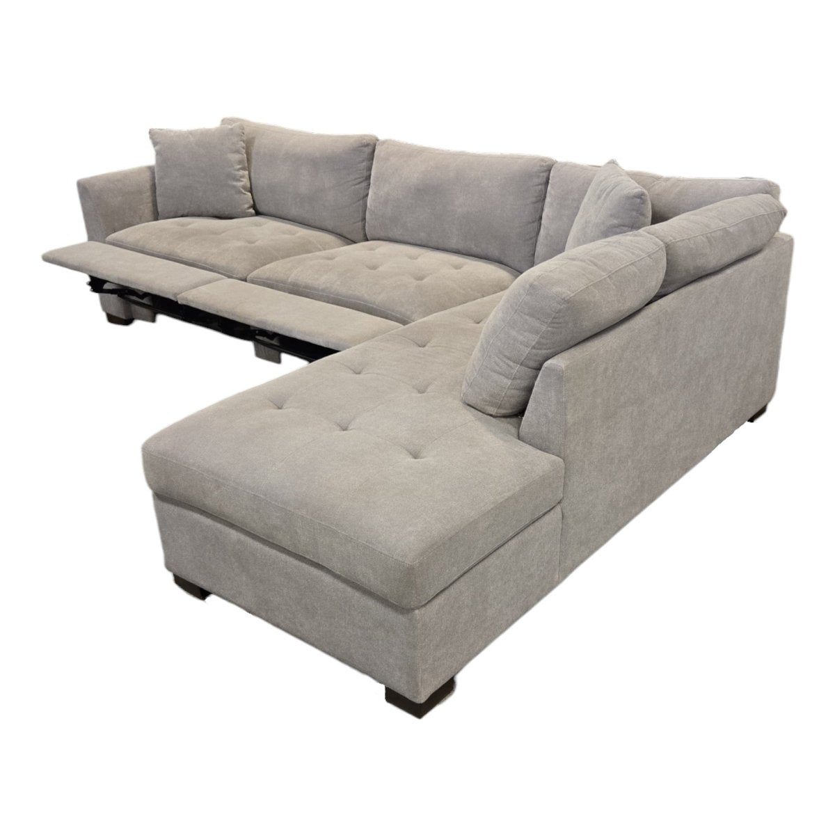 Thomasville Miles Fabric Sectional with Power Footrest - Like New - (ID L72984) - available at Alpine Outlets in Denver