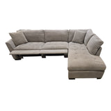 Thomasville Miles Fabric Sectional with Power Footrest - Used Good - (ID G47382) - available at Alpine Outlets in Denver