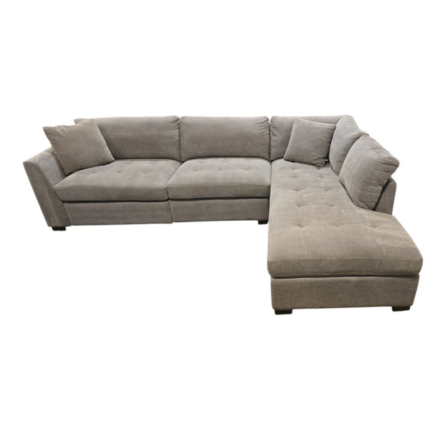 Thomasville Miles Fabric Sectional with Power Footrest - Used Good - (ID G47382) - available at Alpine Outlets in Denver