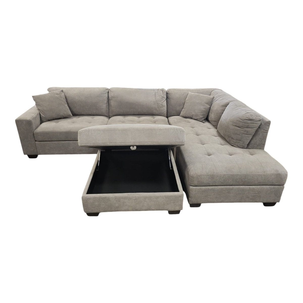 Thomasville Miles Fabric Sectional with Storage Ottoman - available at Alpine Outlets in Denver