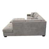 Thomasville Miles Fabric Sectional with Storage Ottoman - Like New - (ID L38472) - available at Alpine Outlets in Denver