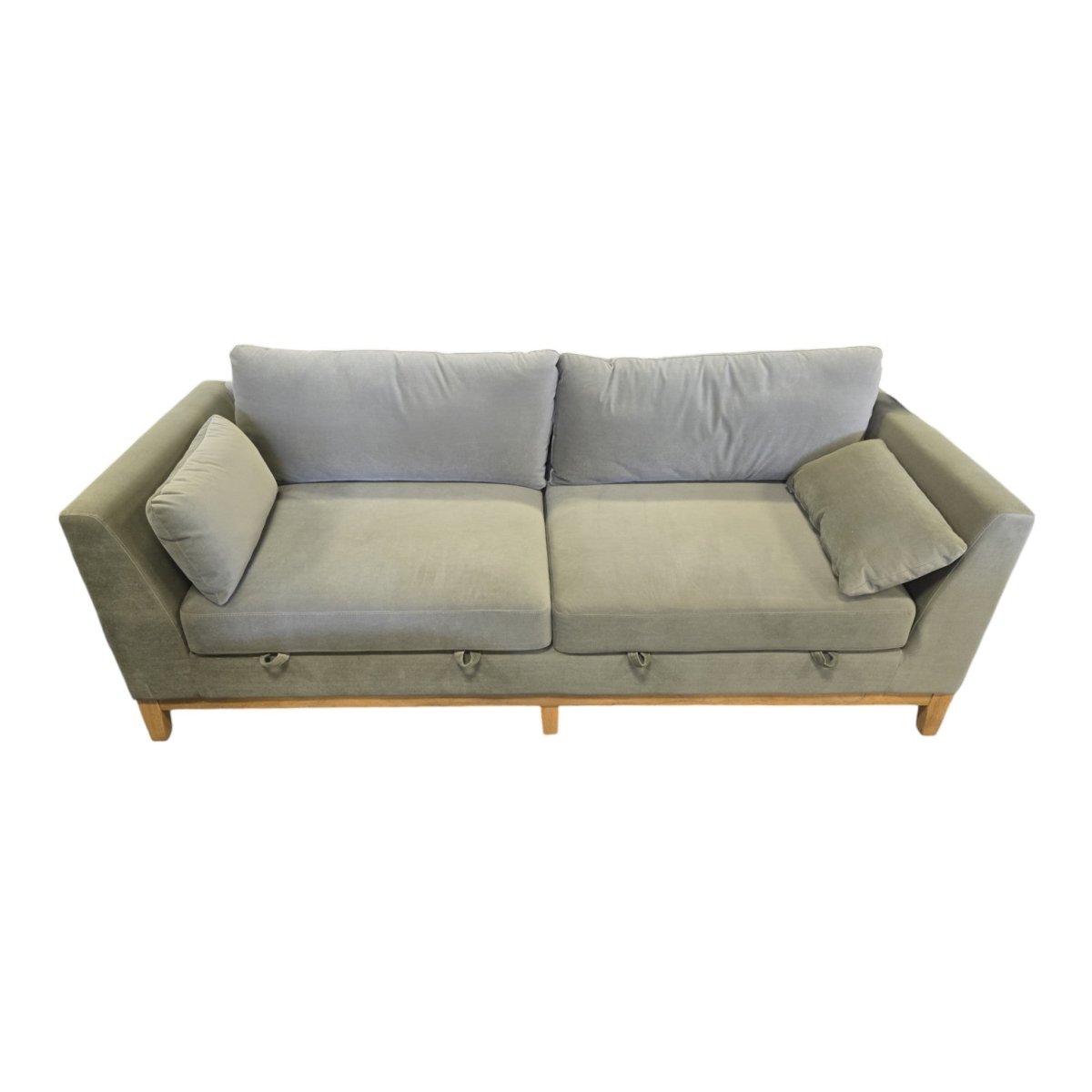 Thomasville Mokena Fabric Stationary Sofa with Storage - Used Like New - (ID U5837) - available at Alpine Outlets in Denver