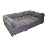 Thomasville Tisdale 6 - Piece Modular Sectional with Storage Ottoman – Dark Gray - available at Alpine Outlets in Denver