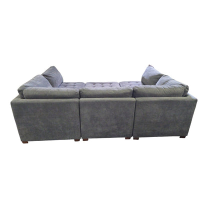 Thomasville Tisdale 6 - Piece Modular Sectional with Storage Ottoman – Dark Gray - available at Alpine Outlets in Denver