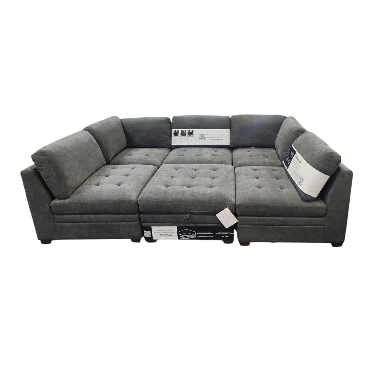 Thomasville Tisdale 6-Piece Modular Sectional with Storage Ottoman – Dark  Gray - Only $1,199.99 at Alpine Outlets, Denver