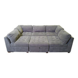 Thomasville Tisdale 6 - Piece Modular Sectional with Storage Ottoman – Dark Gray - available at Alpine Outlets in Denver