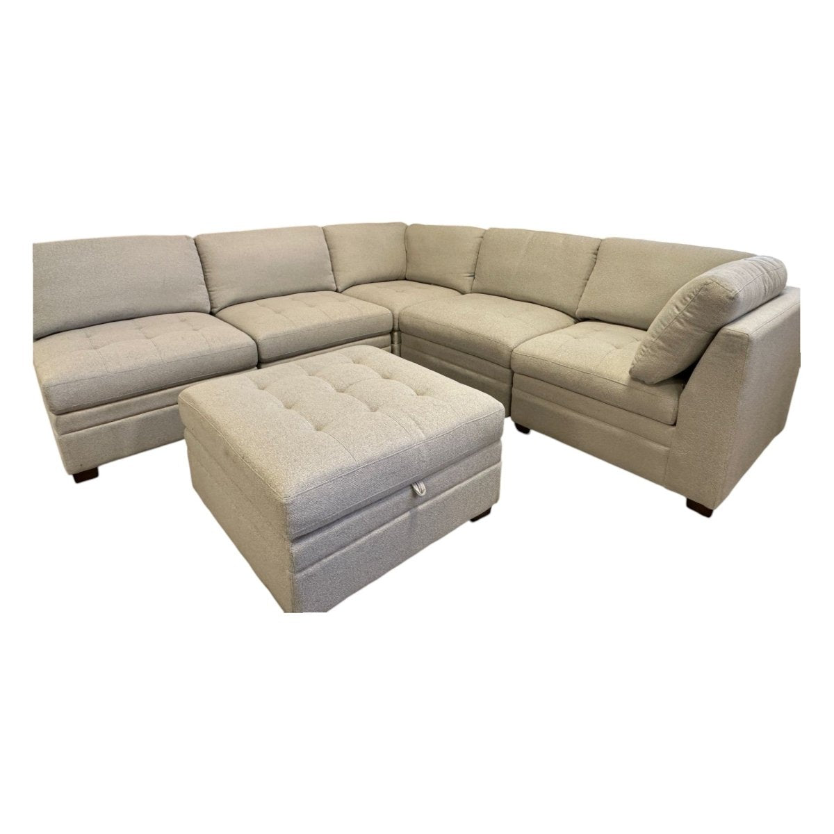 Thomasville Tisdale 6 - Piece Modular Sectional with Storage Ottoman (ID N295847) - Furniture available at Alpine Outlets in Denver