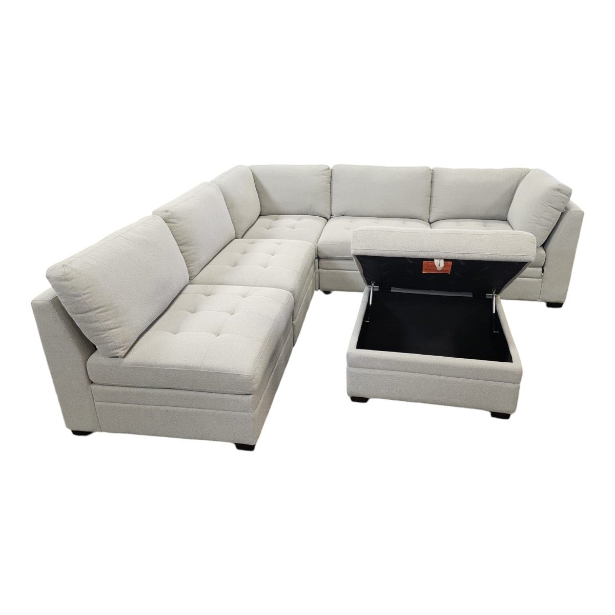 Thomasville Tisdale Modular Sectional 6 - piece Boucle with Storage Ottoman - available at Alpine Outlets in Denver