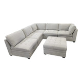 Thomasville Tisdale Modular Sectional 6 - piece Boucle with Storage Ottoman - available at Alpine Outlets in Denver