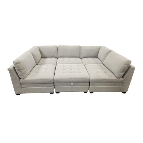 Thomasville Tisdale Modular Sectional 6 - piece Boucle with Storage Ottoman - available at Alpine Outlets in Denver