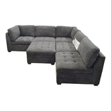 Thomasville Tisdale Modular Sectional 6 - piece Dark Gray with Storage Ottoman - available at Alpine Outlets in Denver