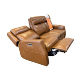 Thorton Leather Power Reclining Sofa - New - (ID N4823) - available at Alpine Outlets in Denver