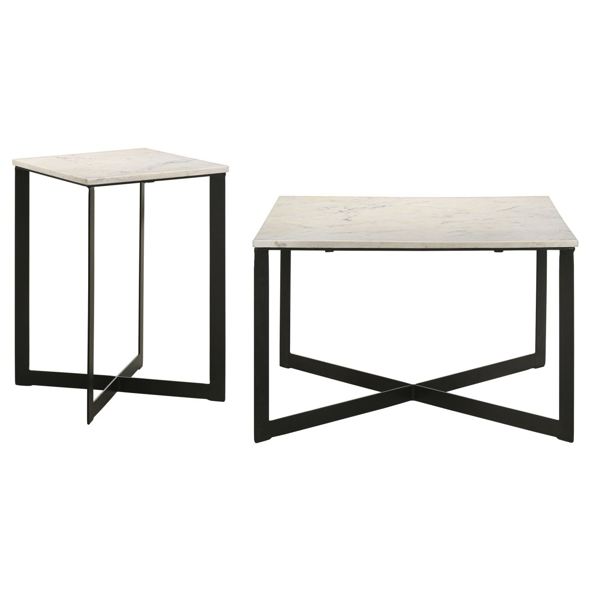 Tobin 2 - Piece Marble Top Coffee and End Table Set - Coffee Table Sets available at Alpine Outlets in Denver