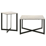 Tobin 2 - Piece Marble Top Coffee and End Table Set - Coffee Table Sets available at Alpine Outlets in Denver