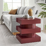 Totem Wood Side Table Stacked Design – 18 Inch Square - End & Side Tables available at Alpine Outlets in Denver
