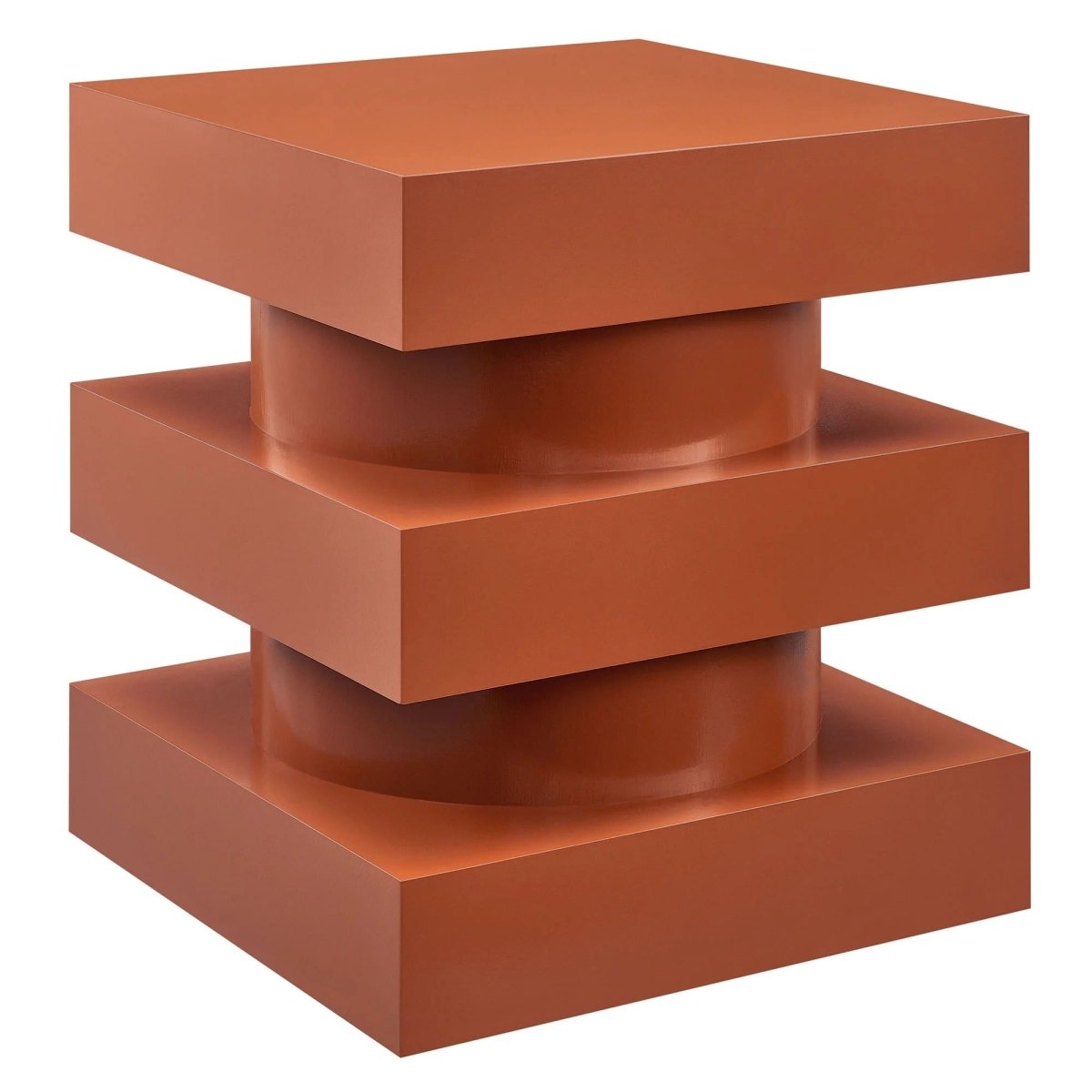 Totem Wood Side Table Stacked Design – 18 Inch Square - End & Side Tables available at Alpine Outlets in Denver