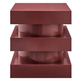 Totem Wood Side Table Stacked Design – 18 Inch Square - End & Side Tables available at Alpine Outlets in Denver