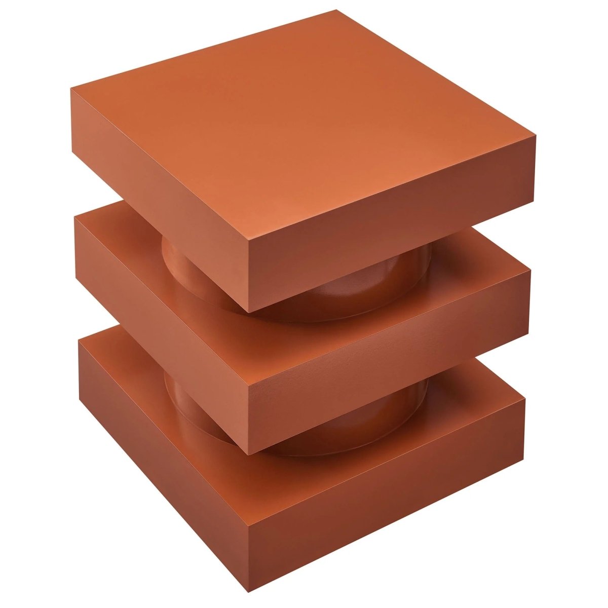 Totem Wood Side Table Stacked Design – 18 Inch Square - End & Side Tables available at Alpine Outlets in Denver