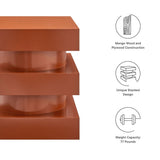 Totem Wood Side Table Stacked Design – 18 Inch Square - End & Side Tables available at Alpine Outlets in Denver