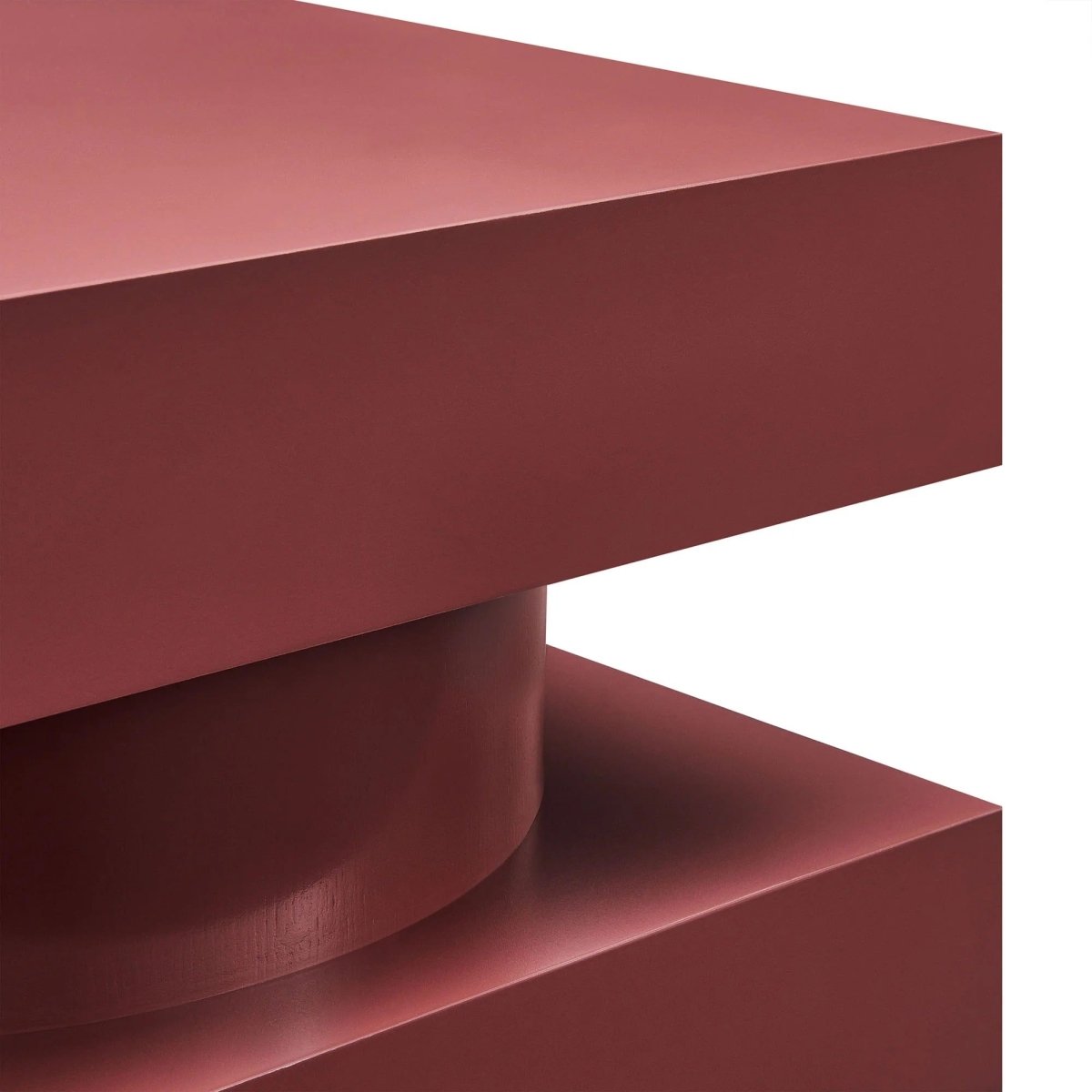 Totem Wood Side Table Stacked Design – 18 Inch Square - End & Side Tables available at Alpine Outlets in Denver